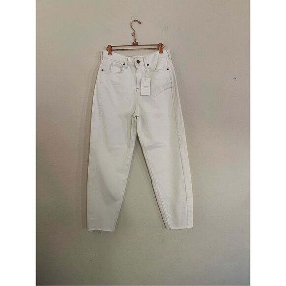 NWT Ted baker white barrel leg denim jeans size 27 - Picture 1 of 9
